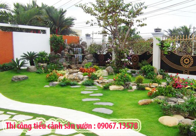 tiểu cảnh sân vườn